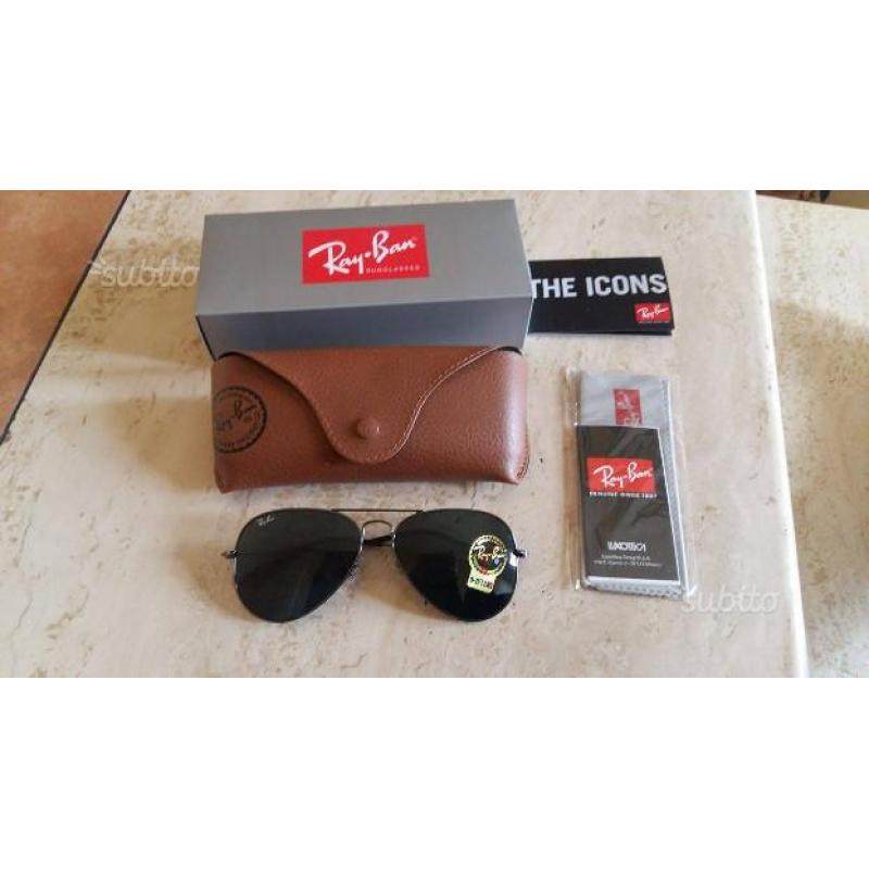 Occhiali Rayban Aviator Neri