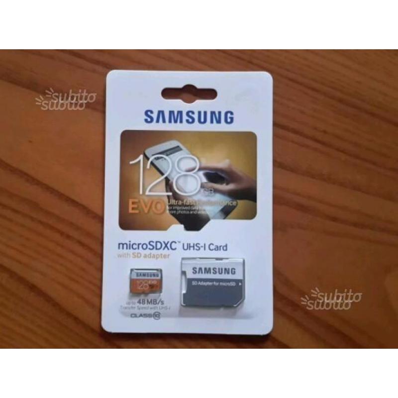 Micro sd Samsung EVO 128Gb con adattatore NUOVA