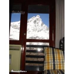 CERVINIA appartamento con splendida sul cervino