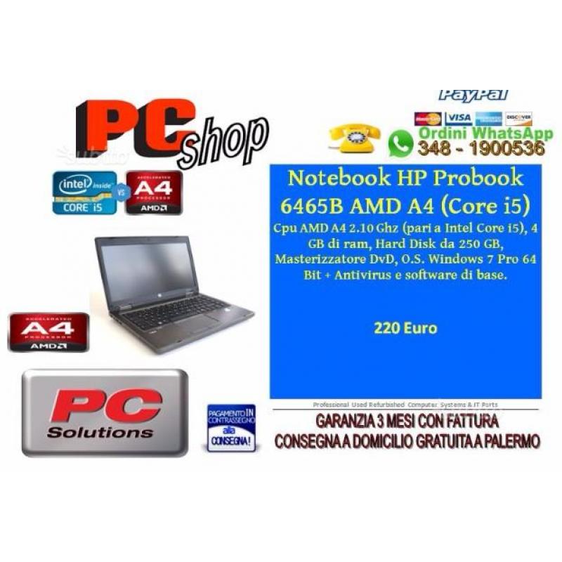 Notebook HP Probook 6465B AMD A4 (Core i5)