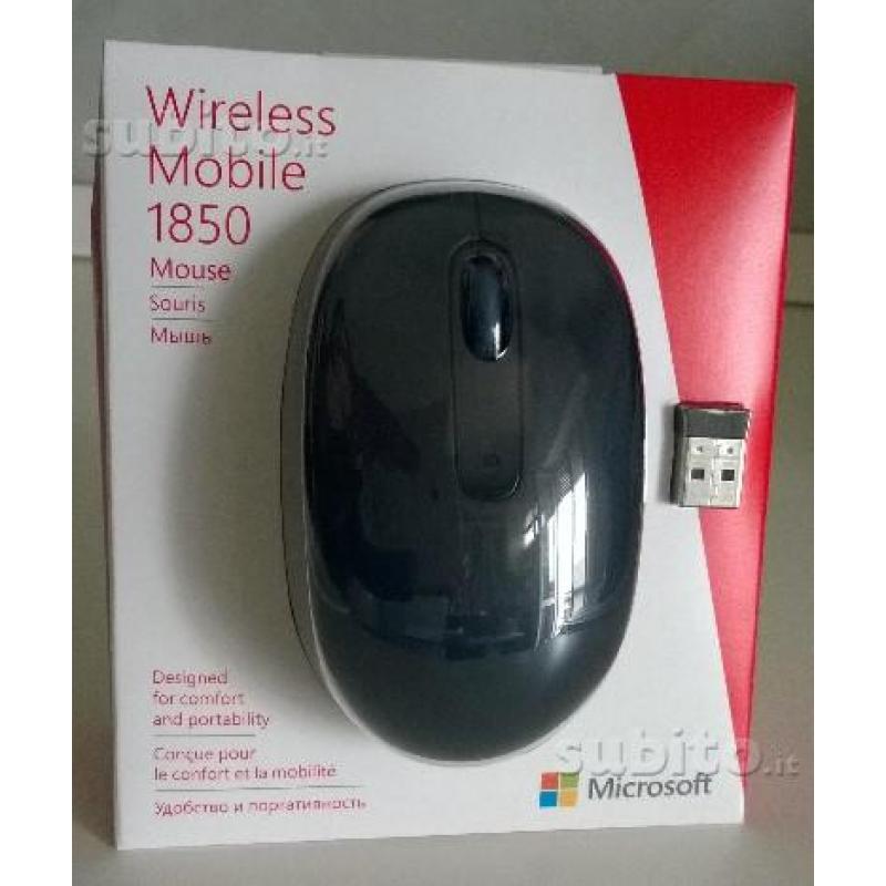 Wireless Mobile 1850 Microsoft originale nero