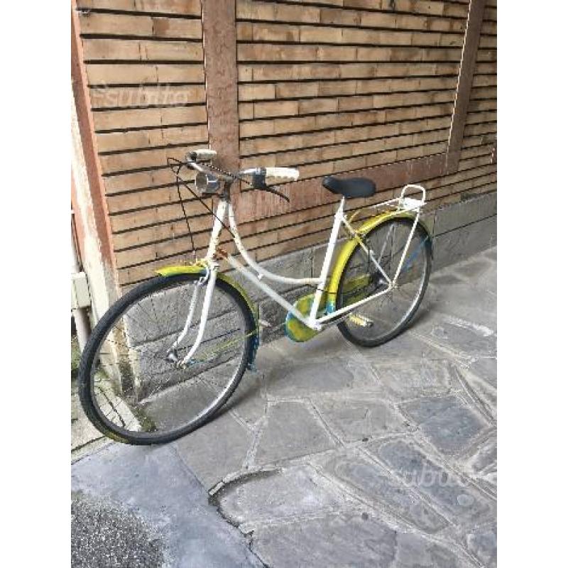 Bici donna portapacchi anteriore