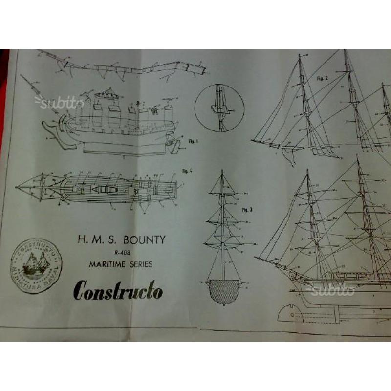 Modellino vintage da costruire del bounty