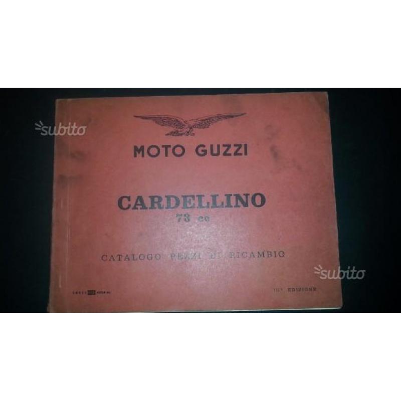 Moto Guzzi CARDELLINO 73 1959 catalogo ricambi