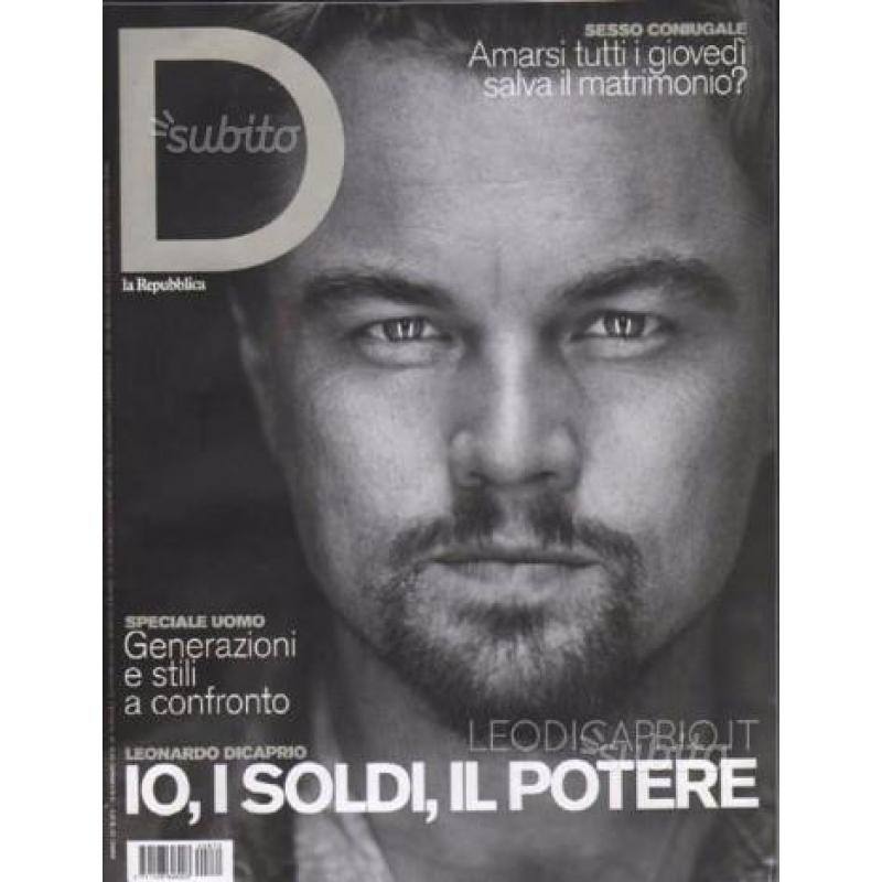 LEONARDO DI CAPRIO in copertina su varie riviste