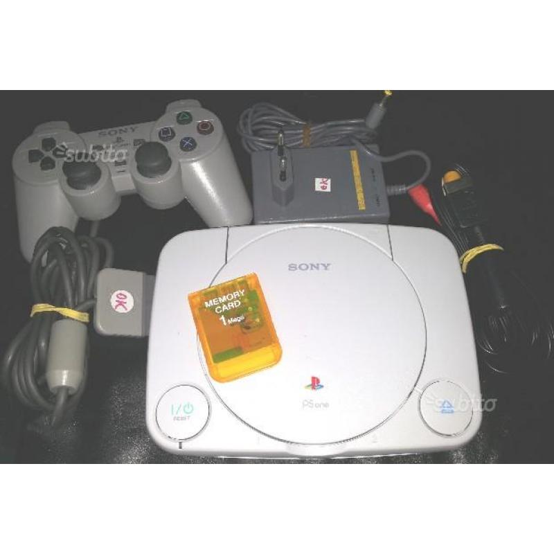 Psone Sony-ps1 slim completa di accessori original