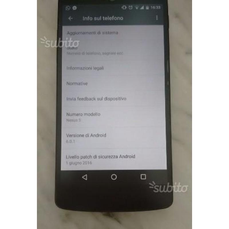 Nexus 5 16gb LG Google