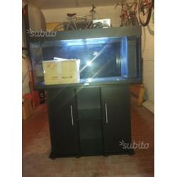 Acquario juwel 180l lt 100 x 50 a x 40 p con mangi