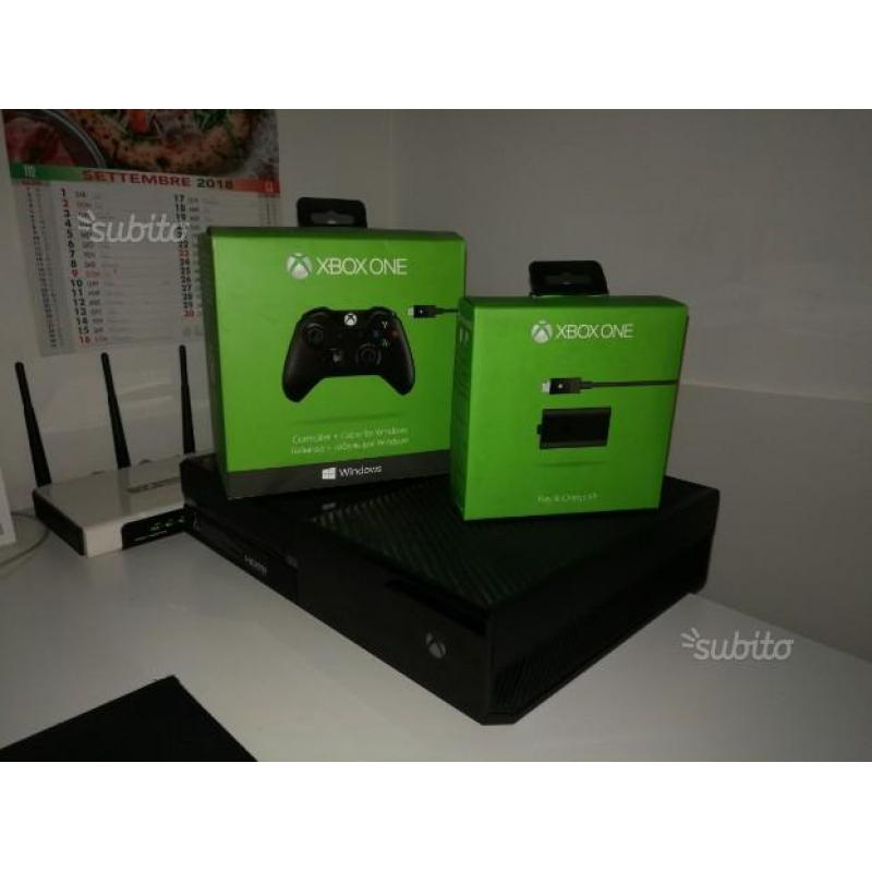 XBOX ONE+controller+kit batteria play and charge